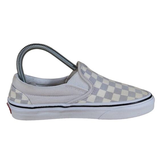 Vans Off The Wall - Checkboard - Sneakers- Cream/Gray - Women's - 6 - Picture 5 of 9